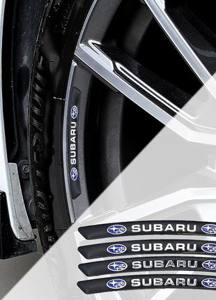 Наклейка Subaru на диски (чёрный)