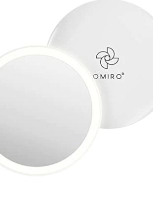 Компактное зеркало для макияжа OMIRO с подсветкой