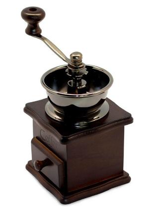 Кофемолка ручная Kamille - 205 мм деревянная