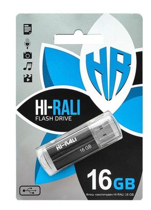 Накопичувач USB Flash Drive Hi-Rali Corsair 16 gb Колір Чорний