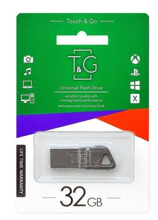 Накопичувач USB Flash Drive T&G; 32gb Metal 114 Колір Чорний