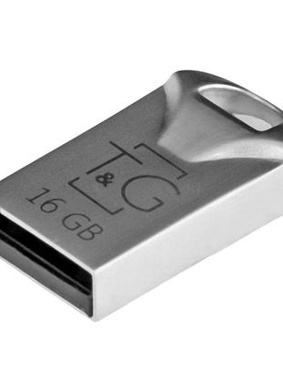 Накопичувач USB Flash Drive T&G; 16gb Metal 106 Колір Сталевий