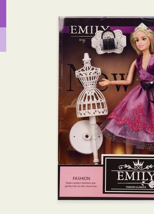 Кукла "Emily" QJ081B (48шт/2) с манекеном и аксессуарами,шарни...
