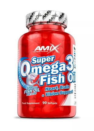 Жирные кислоты Amix Nutrition Super Omega 3 Fish Oil, 90 капсул