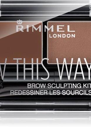 Rimmel набор для моделирования бровей оттенок 002 medium brown