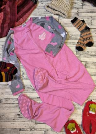 Кигуруми пижама розовая теплая мягкая осень зима primark