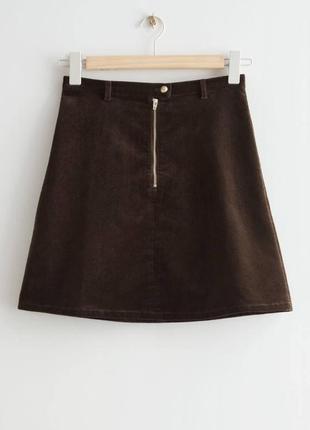 Юбка corduroy mini skirt / 38