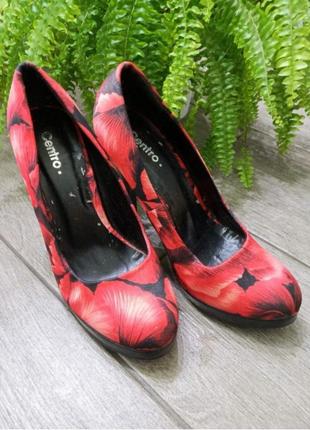 Туфли centro, женские туфли, красные туфли, туфли 37 размер