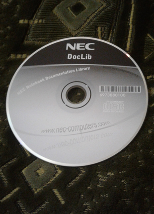 Установочный диск 
NEC