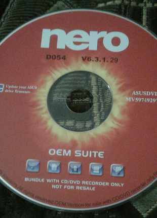 диск  NERO для DVD,CD записи