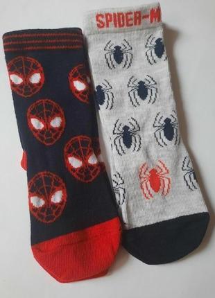 Носки носки marvel spiderman набор 2 пары 1-2 года eur 19-22