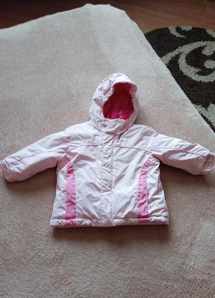 Куртка теплая на девочку 1-2 года