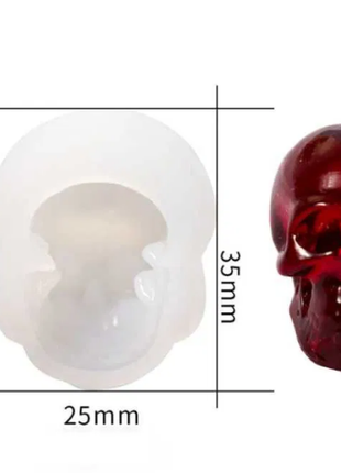 Силиконовая форма в виде черепа