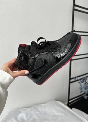 Nike air jordan 1 retro «&nbsp;patent black / red&nbsp;» premium