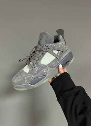 Nike air jordan 4 retro x kaws grey