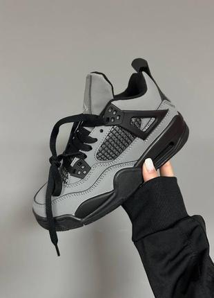Nike air jordan 4 retro x cactus jack «&nbsp;grey / black&nbsp;»