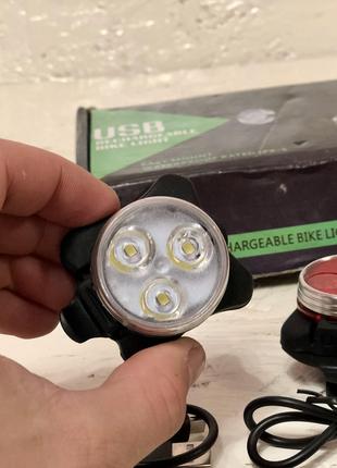 Велосипедные фонари аккумуляторные USB, светодиодная фара