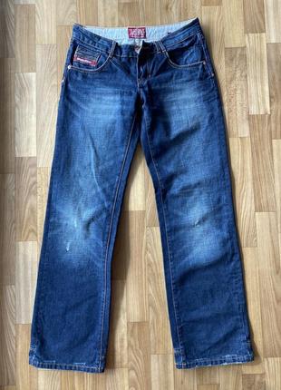 Шикарные плотные прямые джинсы superdry размер l