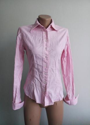 Приталена блуза сорочка на запонки