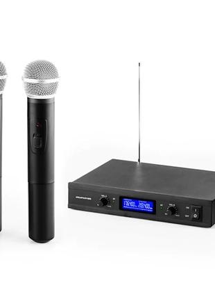 Аuna Pro VHF-400 Duo1, 2-канальный беспроводной микрофонный ко...