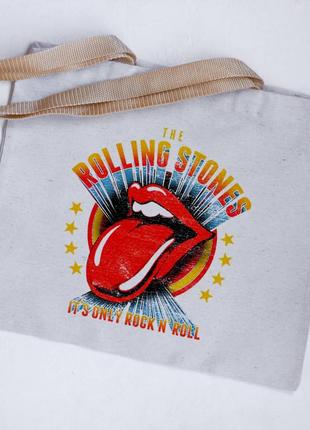 Эко сумка шоппер rolling stones