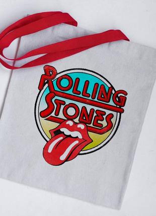 Эко сумка шоппер rolling stones