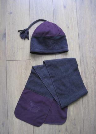 Black forest флисовый комплект шапка+шарф детский