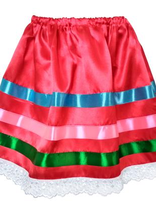 Атласная юбка в украинском стиле для девушки Код/Артикул 64 07...