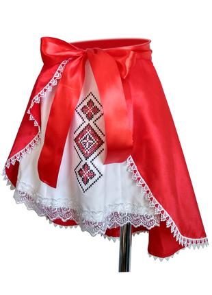 Комбинированная вышитая юбка для девочки Код/Артикул 64 070212