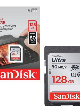 Карта пам'яті SanDisk 128GB SDXC class 10 UHS-I Ultra