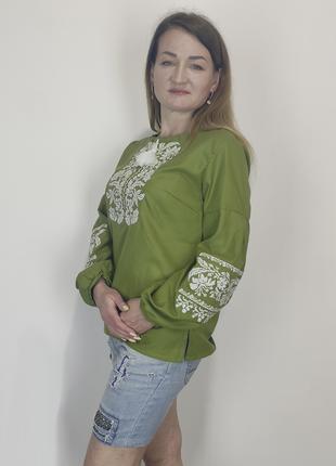 Борщевская женская вышиванка с длинным рукавом весна лето на д...