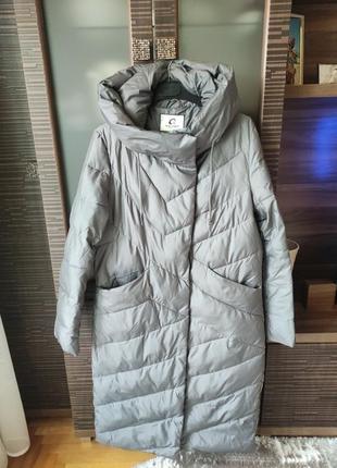 Пуховик пальто зимний длинный 48 размер