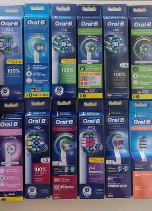 Оригінальні насадки Oral b Braun  для електричної зубної щітки