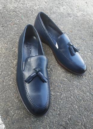 Синие туфли – лоферы Rifellini 42 44 размер