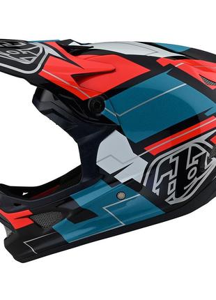 Вело шлем TLD D3 Fiberlite Helmet, Vertigo [BLUE / RED] SM