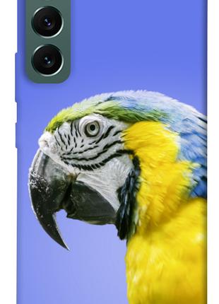 Чехол с принтом для Samsung Galaxy S22 / на самсунг С22 Попуга...