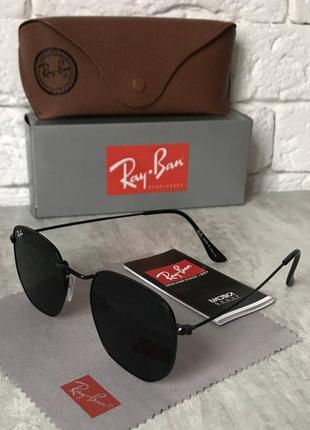 Солнцезащитные очки ray ban 3548 hexagonal черный