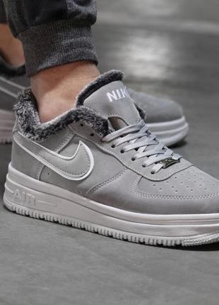 Мужские зимние кроссовки на меху nike suede winter