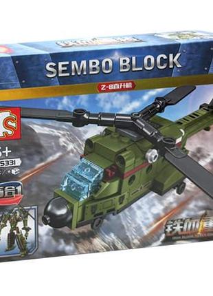 Конструктор 105331 військовий транспорт sembo block iron block...