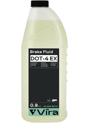 Жидкость тормозная Brake Fluid DOT-4 EX 0.8л VIRA