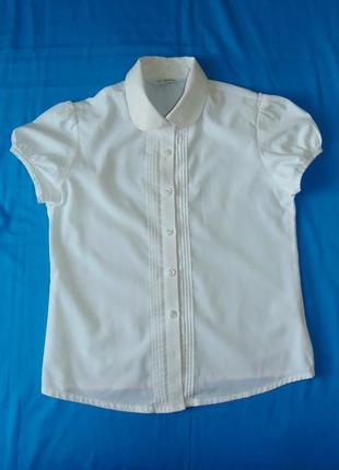 Белая блузка для девочки на 9-10 лет