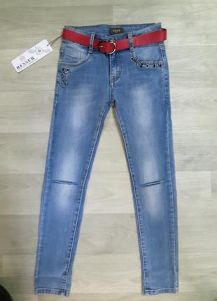 Модные джинсы на девочку RESSER DENIM