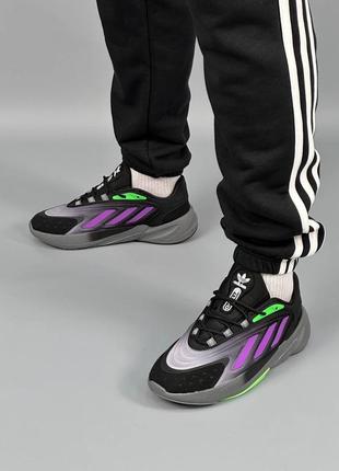 Кроссовки adidas ozelia originals black purple