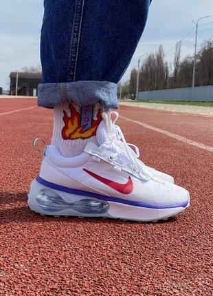 Женские кроссовки nike air max 2021 white red