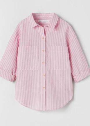 Детская рубашка блуза в полоску zara