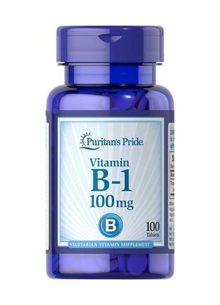 Витамины и минералы Puritan's Pride Vitamin B-1 100 mg, 100 та...