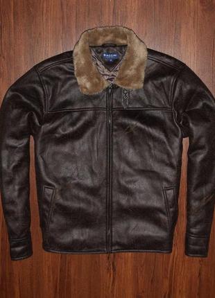 Biaggini zara leather jacket мужская кожаная куртка дубленка эко