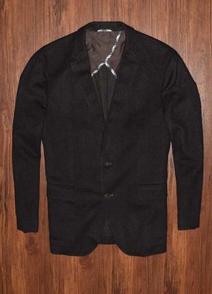 Hugo boss wool blazer мужской премиальный шерстяной пиджак бле...