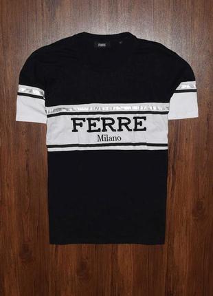 Gianfranco ferré milano print t-shirt мужская премиальная футб...