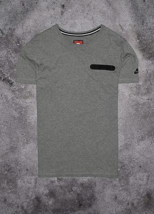 Nike tech fleece t-shirt (мужская футболка найк теч флис